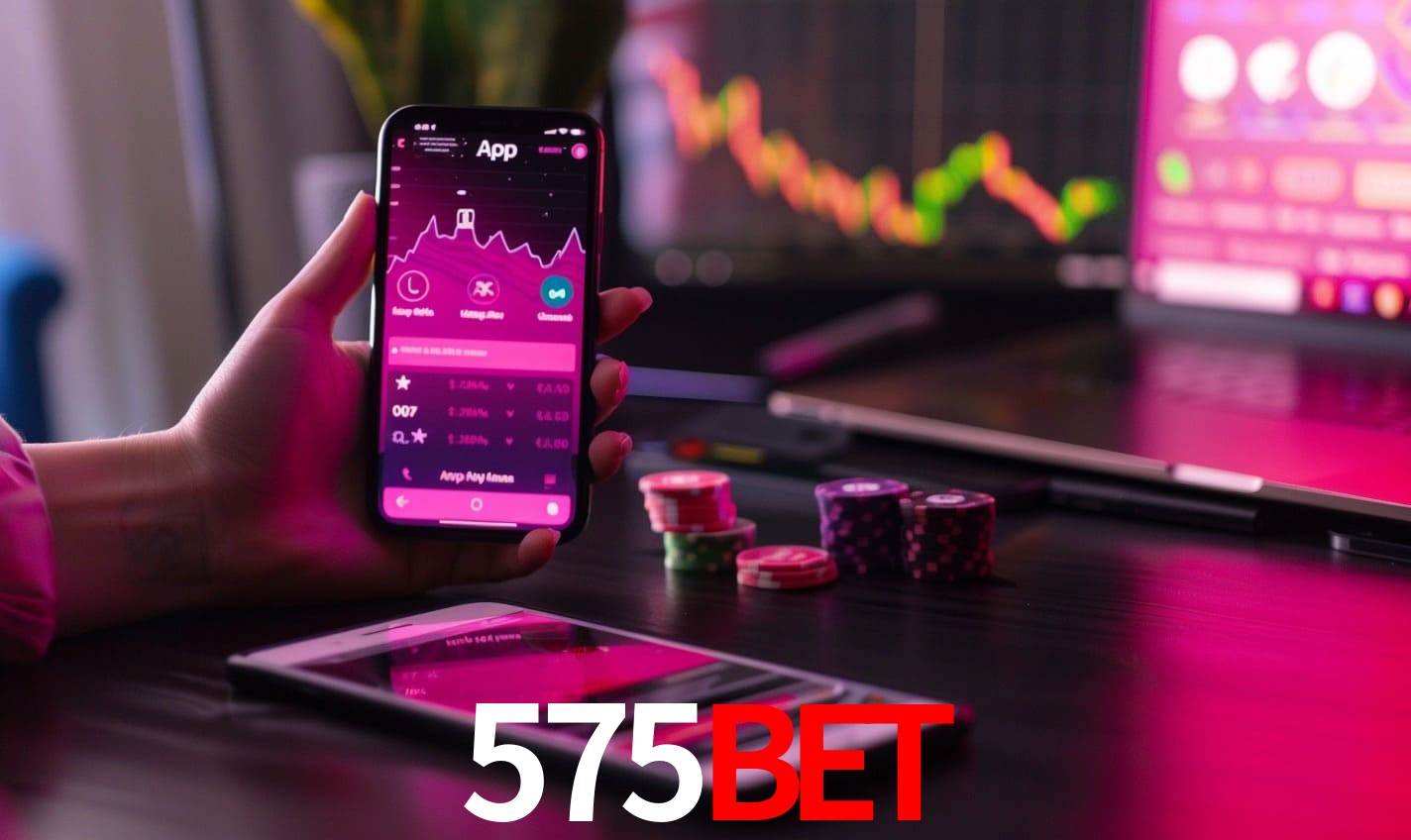 Comparação APP mobile vs versão web da 575BET